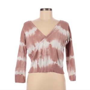 Fate ladies tie dye cropped sweater